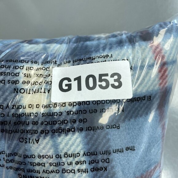 Freedom Foundry Men's Size M Blue Plaid Fleece Button down Shirt - Picture 8 of 9